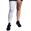 Zensah Full Leg Compression Sleeve - Long Full Length Support for Thigh, Knee, Calf for Men, Women, Running, Basketball, Football (Medium, White)