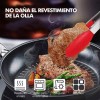 Baixi Pinzas De Cocina Silicona De Acero Inoxidable Para Cocina