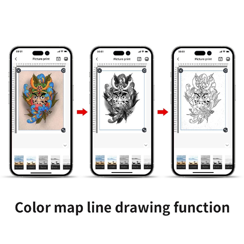 Tattoo Printer Machine Mini 2000mAh Wireless Thermal Tattoo Stencil Printer