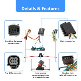 XM For Ford Bronco Sport 2021+  - Trailer Tow Light Wiring Harness Connector