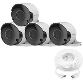 LIVEBEAR Wisenet SDC-89447BF 5MP CCTV Surveillance Weatherproof Bullet Security Camera 82ft 3.6mm Lens 104° Wide Angle Compatible with SDH-B84045BF; SDH-C84085BF; SDH-C85127