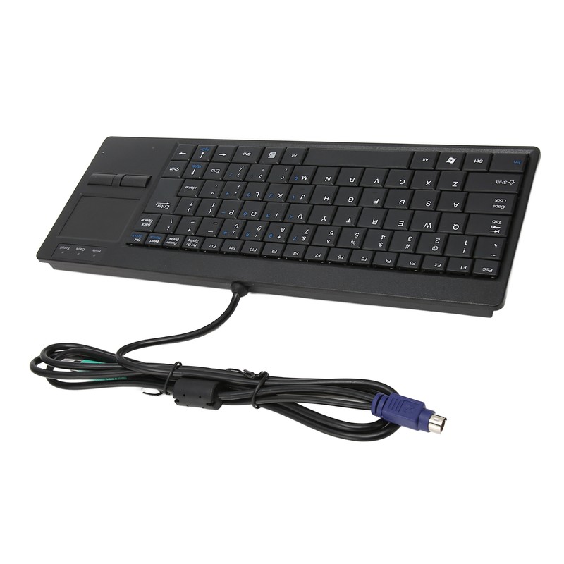 Industrial Keyboard Touchpad Wired Connection X Scissor Foot Plug and