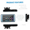 Tofficu Touch Screen Dual Lens Car Dash Cam Front and