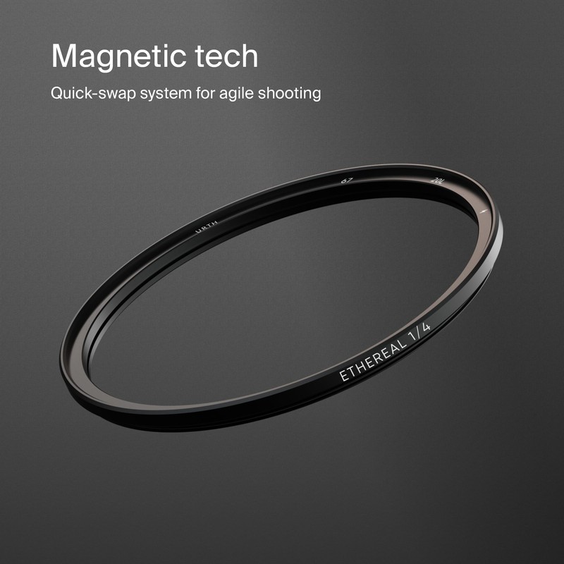 Urth 58mm Magnetic Ethereal Black Mist ¼ Diffusion Lens Filter