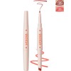2 in 1 Creme Matt Lippenstift, Doppelendiger Langanhaltend Wasserfest Nude-Rosa