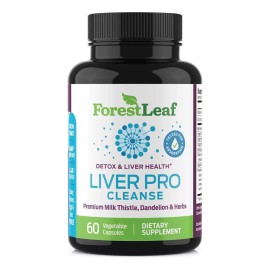 Forest Leaf Liver Cleanse Detox Pro (60 Capsulas Veganas) Hecho En Usa Sabor S/n