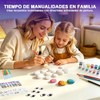 Kit Pintura Rocas Brillantes Oscuridad Set Completo Arte Manualidades Infantil
