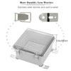 Zulkit Junction Box IP67 Waterproof Electrical Box Hinged Clear Cover