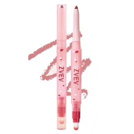 ZVEV Matte Lip Liner Tooty Lip Liner No Fall Brush Lip Liner Natural Silky Shadow Lip Maker with Pencil Sharpener 0.3g Pink
