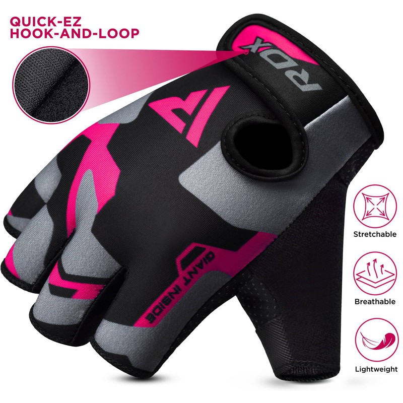 RDX Gym Weight Lifting Gloves Workout Fitness Bodybuilding Breathable Powerlifting