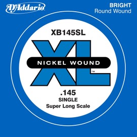 D'Addario XB145SL .145 Nickel Wound Super Long Scale Single String for Bass Guitar