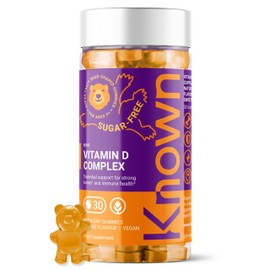 Known - Tasty Low Sugar Vitamin D Gummies for Kids 3 years+ -10 micrograms 400IU Vitamin D3 - Orange Flavoured Halal and Vegan Gummies - Chewable Children's Multivitamins for Bones & Immune support(2)