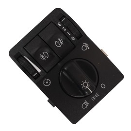 Alide Headlight Control Switch Fits for Astra G/Zafira A/Vectra B (1999-2008), with Fog Lamp & Main Light Functions,6240097