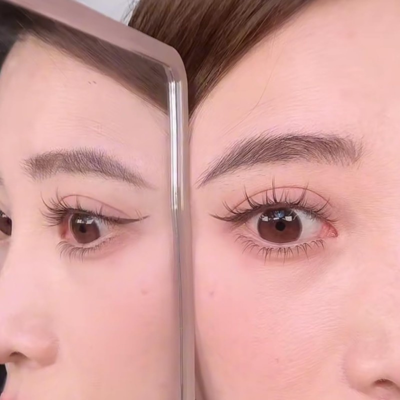 ZX07 False Eyelashes, Natural, 5 Pairs Popular Transparent Axis Soft