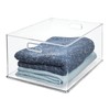 iDesign Recycled Plastic Stackable Storage Bin with Handles - Clear