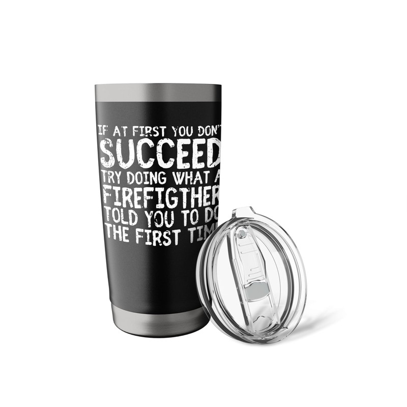 Funny Firefighter Design For Men Women Fireman Firefighter Stainless Steel