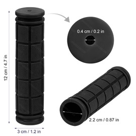 Bike Handlebar Grips with Tassel Streamers for Kids Girls Boys, Non-Slip Rubber Bicycle Handle Grips for BMX MTB Mountain Bicycle Scooters Tricycle Replacement Parts