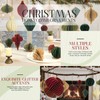 12Pcs Christmas Paper Honeycomb Ornaments for Tree, 3D Glitter Edge