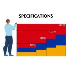 Armenia Flag 4x6FT Armenian National Polyester Flag With 2 Grommets For Patriotic Armenian Themed Festival Events Party Decoration(Armenia, 4x6FT)