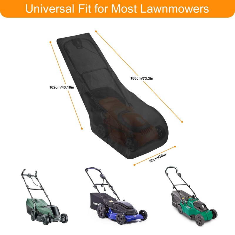 nomiou Waterproof Lawn Mower Cover - 420D Oxford Cloth Push