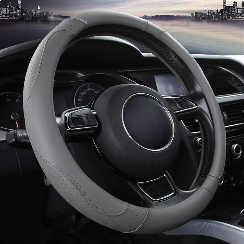 SFONIA Car Steering Wheel Cover Steering Wheel Protector Microfiber Leather