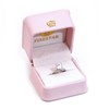 3.0 Carat Moissanite Engagement Ring, Emerald Cut DF Color VVS