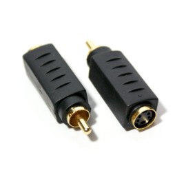 Bozak Composite Male RCA to SVideo S Video Female adapter converter BI-Directional -
