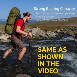Multifunctional Hiking Trekking Pole – Collapsible Alloy Stick with Anti-Slip Grip, High-Strength Construction, Outdoor Survival Use, Compact & Portable for Travel or Patrol - Colour: 38 inch