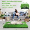 Alfombra Césped Perros Fengtuilie 71x46cm Lavable Ecológica Verde