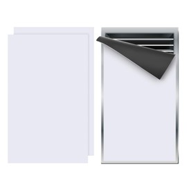 PATIKIL 12"x7.5" Magnetic Vent Cover, 2 Pack Floor Wall Air Registers Cover High Strength Magnetic Vent Blocker for Home RV HVAC Fireplace Furnace, White