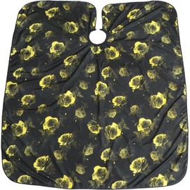 ARTIBETTER Capa de Peluquería con Estampado Floral de Poliéster Pongee Peinado, y Transpirable, Fácil de Limpiar, Evita Caída de Caspa