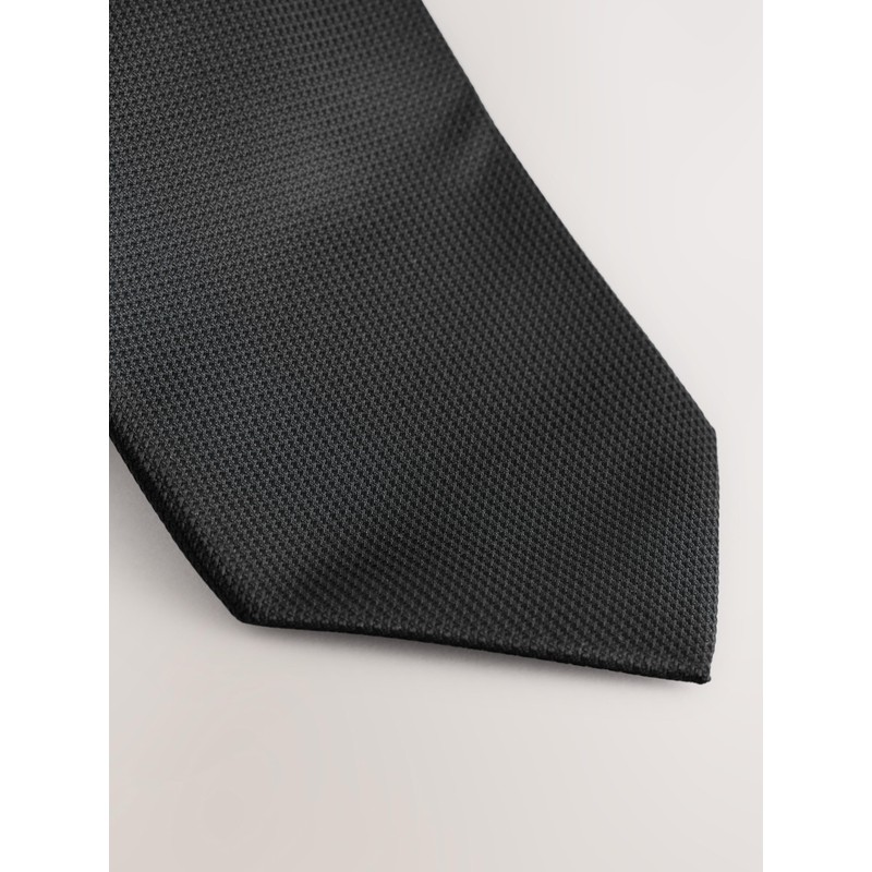 NEXT Strukturierte Krawatte Schwarz one size