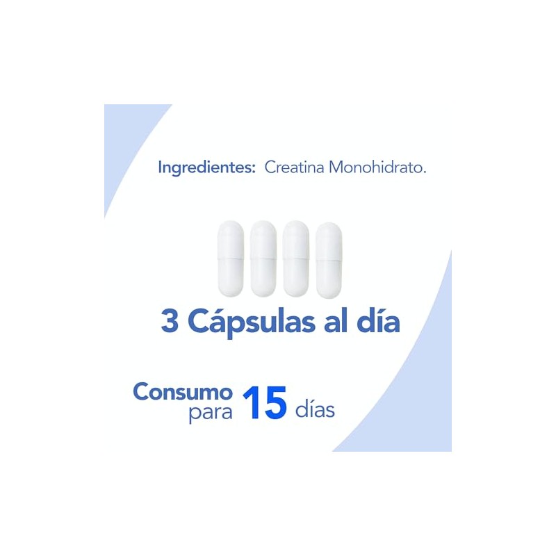 Creatina | Creatina Monohidratada 100% Pura | Pre Entreno, Rendimiento