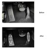 ANFOKAS 3pcs Compatible with MINI Cooper Accessories Sporty Anti-Slip Aluminum