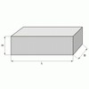 Quadermagnet 60,0 x 40,0 x 15,0 mm Y35 Ferrit -