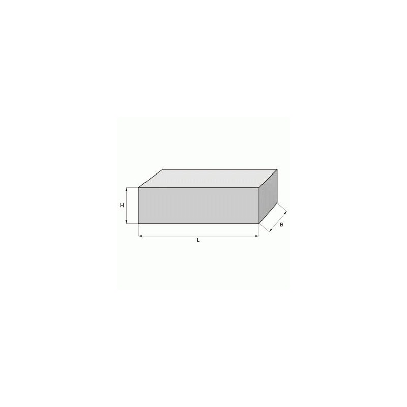 Quadermagnet 60,0 x 40,0 x 15,0 mm Y35 Ferrit -