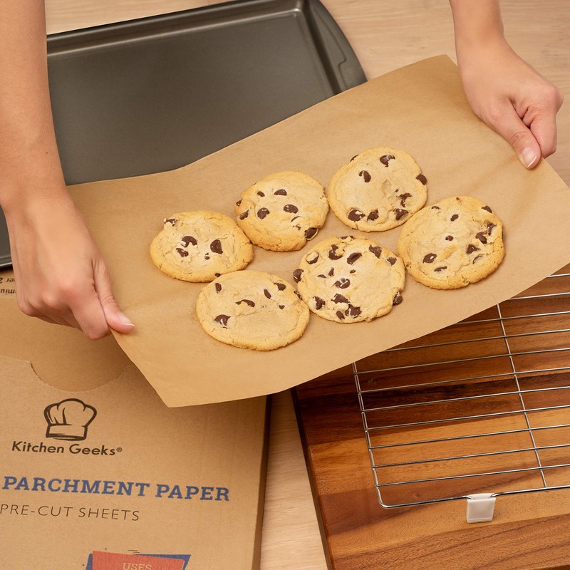 Parchment Paper Baking Sheets Unbleached Non-Stick Precut 12x16 Inches Will