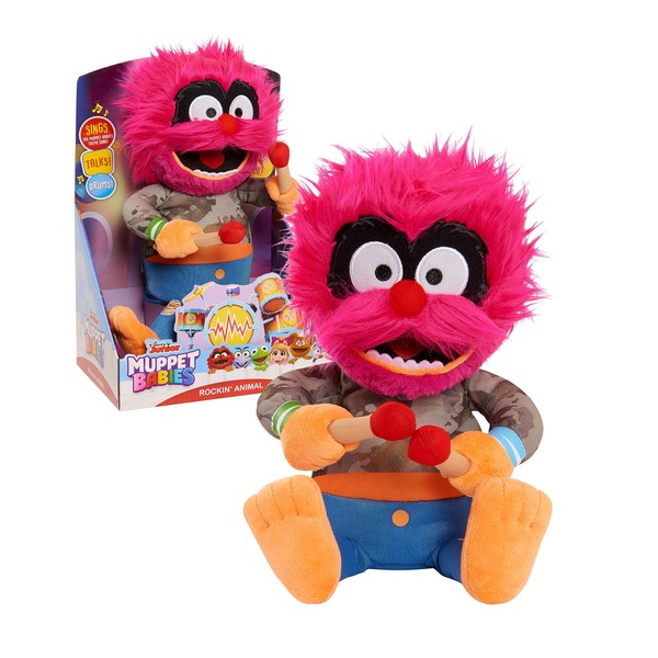 Muppet Babies Rockin' Animal Animated Plush, Officially Licensed Kids Toys for Ages 3 Up by Just Play