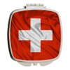 Island Gifting - Switzerland Flag - Square Compact Mirror -