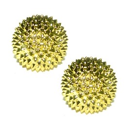 Golden Magnetic Handheld Acupressure Massager for Hands & Feet - Portable Acupressure Ball Massager 10ea