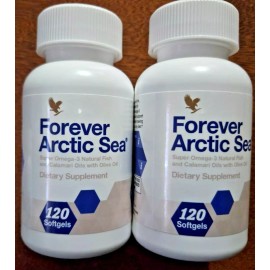 forever Living 2  FOREVER ARCTIC SEA (120 Softgels) for lower Cholesterol  HALAL  Exp. 2028