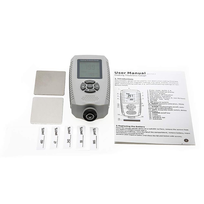 AMTAST Coating Thickness Gauge Digital Paint Thickness Meter Tester with