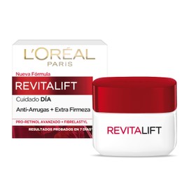 LOreal Paris, Revitalift Crema De Día Antiarrugas Y Firmeza, Hidratante Diaria Enriquecida Con Pro-Retinol A Y Elasti-Flex, Corrige Arrugas Y Mejora  