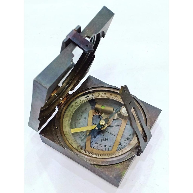 Antique London 1917 Compass,Brown Camping Compass, Gift Compass Antique Compass