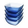 elle decor Ribbed Acrylic Bowls, set of 4-13.52 oz Serving