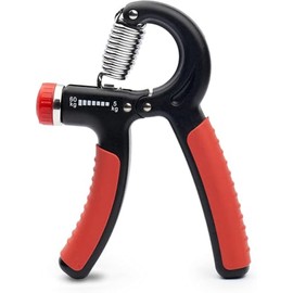 EKODE Fitness Adjustable Grip Strengthener (5–60 kg) – Hand Exerciser with Stainless Steel Spring for Building Strong Wrists, Fingers, Forearms & Hands (Red)