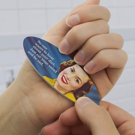 No One Wants to Hear About Your Diet Just Eat Your Salad and Be Sad Funny Humor Double-Sided Oval Nail File Emery Board Set 4 Pack