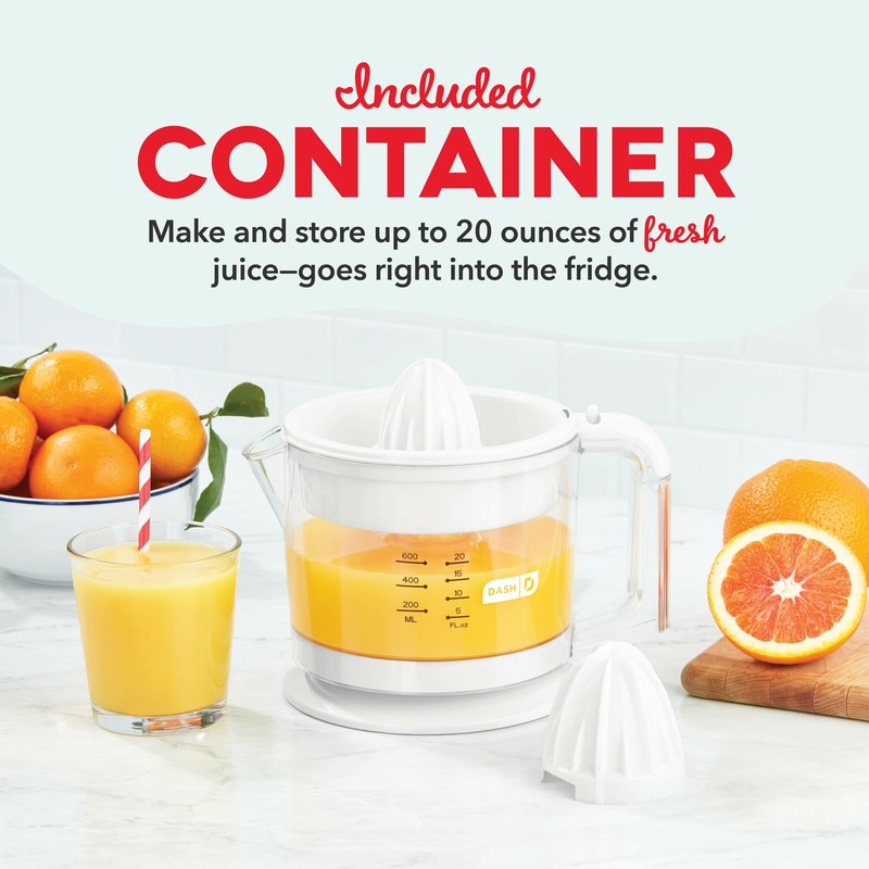 Dash Citrus Juicer Extractor: Compact Juicer for Healthy Juice, Oranges,