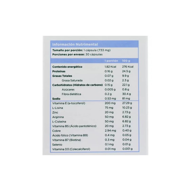 Reve Capilarium Capsulas Suplemento Alimenticio 30 Capsulas