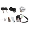 Ignition Switch Gas Cover Kit Helmet Lock 2‑Key Replacement for